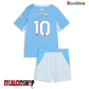 Manchester City Rayan Cherki #10 Prima Maglia Bambino 2026-27 Manica Corta (+ Pantaloni corti)